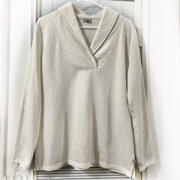 Talbot Ivori Sweater Shawl Collar Long Sleeve Sz L - Picture 2 of 9